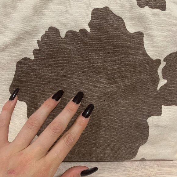 Baggu Canvas Cow Print Horizontal Duck Tote Bag Crossbody - Picture 3 of 11